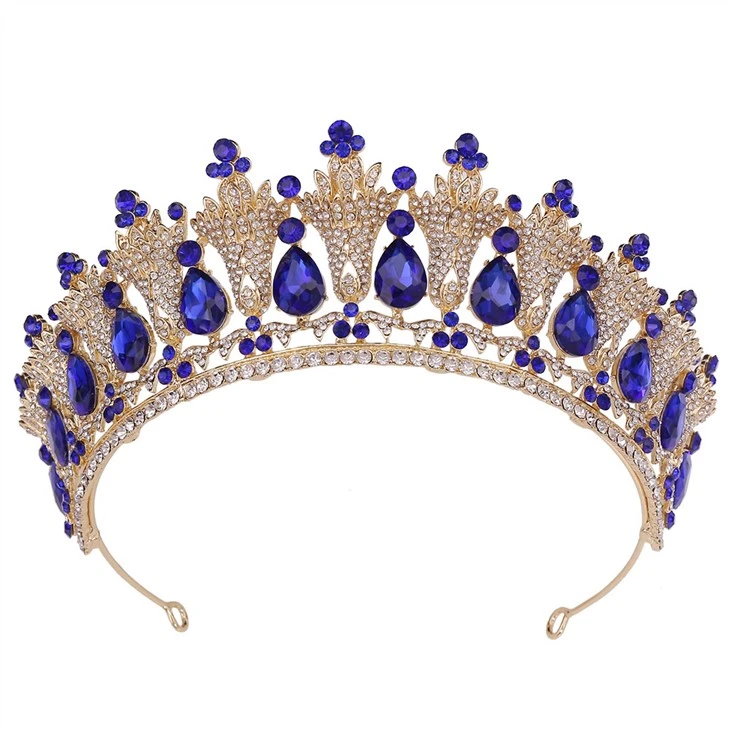 Tiara Crown Wedding Tiara Crystal Công chúa Mũ sắt và Cô gái Prom Pageant Crown Diadem