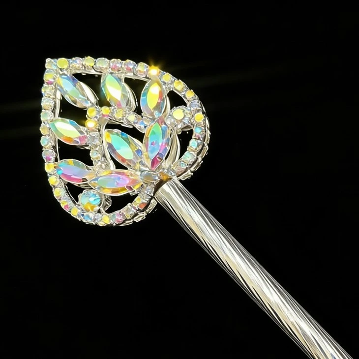 Rhinestones Flower Scepter For Crown Pageant suppliers